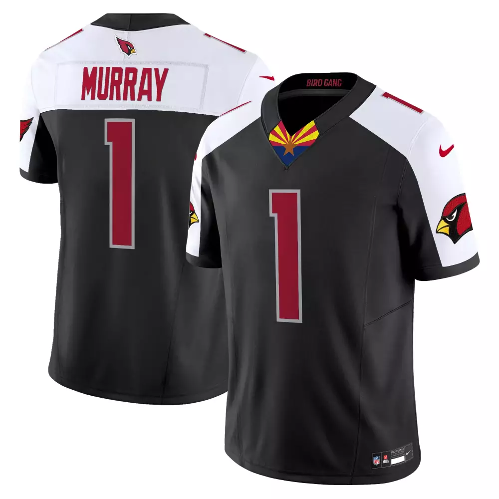 Kyler Murray 1 Arizona Cardinals Jersey Black Men Standard White Red Alternate Vapor