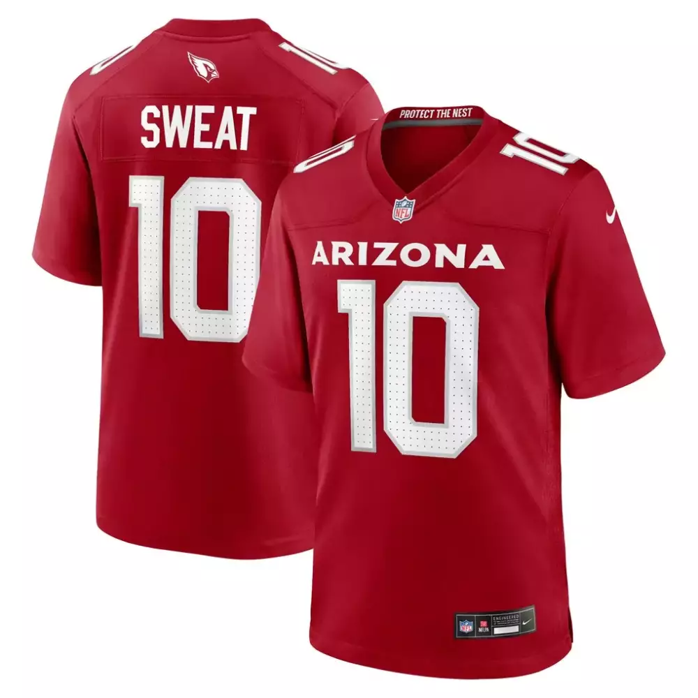 Josh Sweat 10 Arizona Cardinals Jersey Red Men Game White
