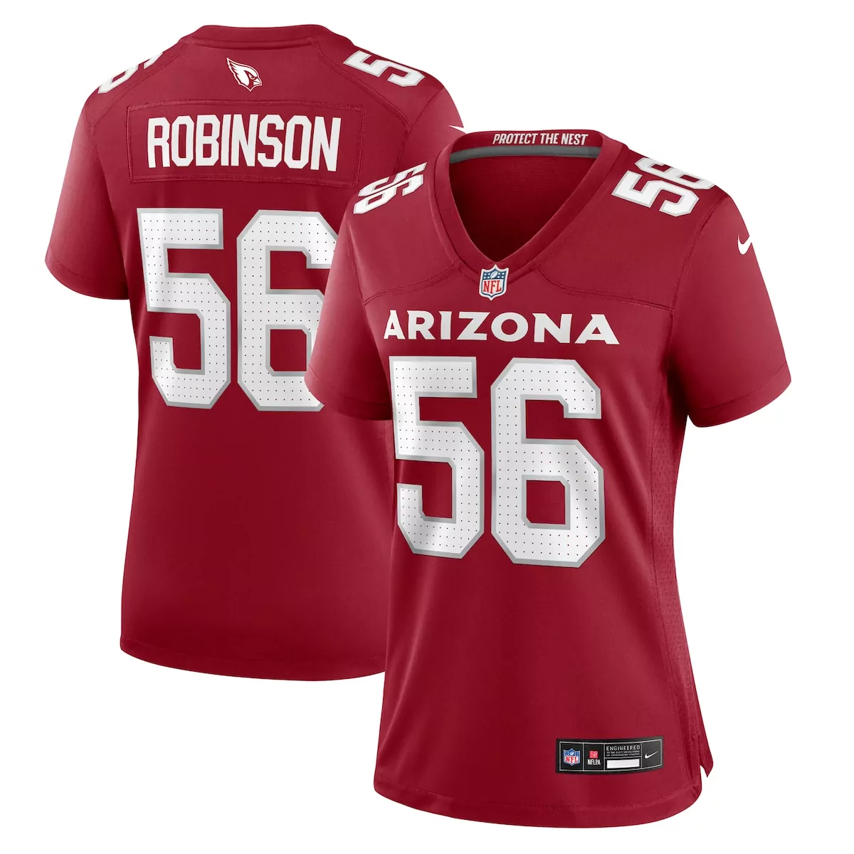 Darius Robinson 56 Arizona Jersey Maroon Men White Game