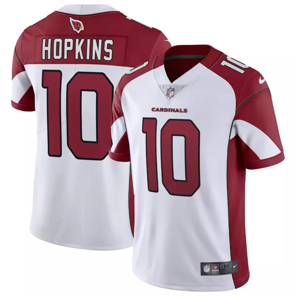 Deandre Hopkins 10 Jersey White Arizona Cardinals Men Standard Alternate Split Design