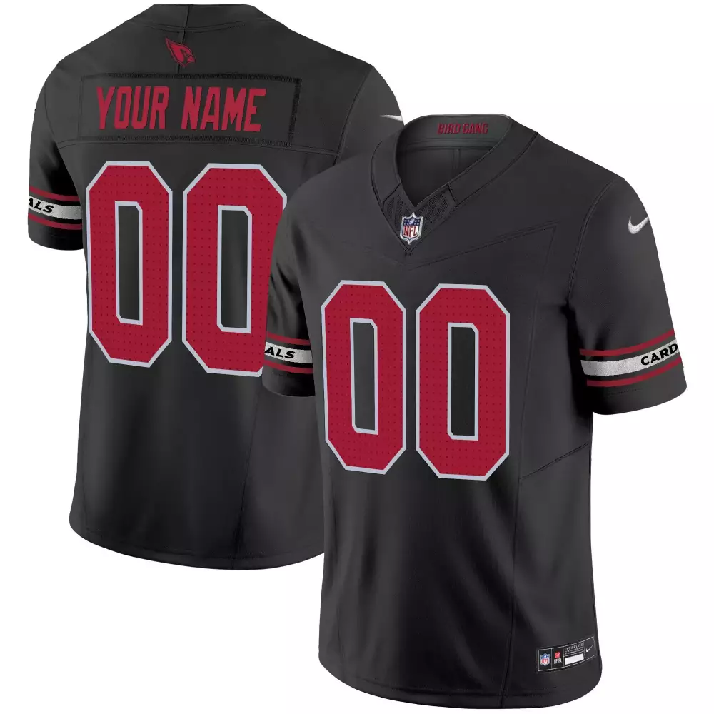 Custom Arizona Cardinals Jersey Black Men Red White Vapor Limited All Stitched