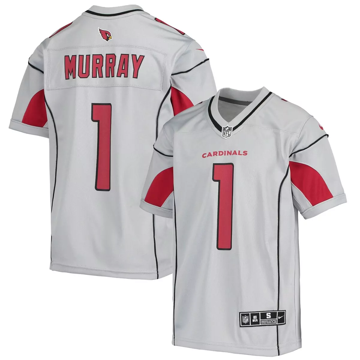 Kyler Murray 1 Arizona Cardinals Jersey Silver Men Replica Alternate Red Black Game