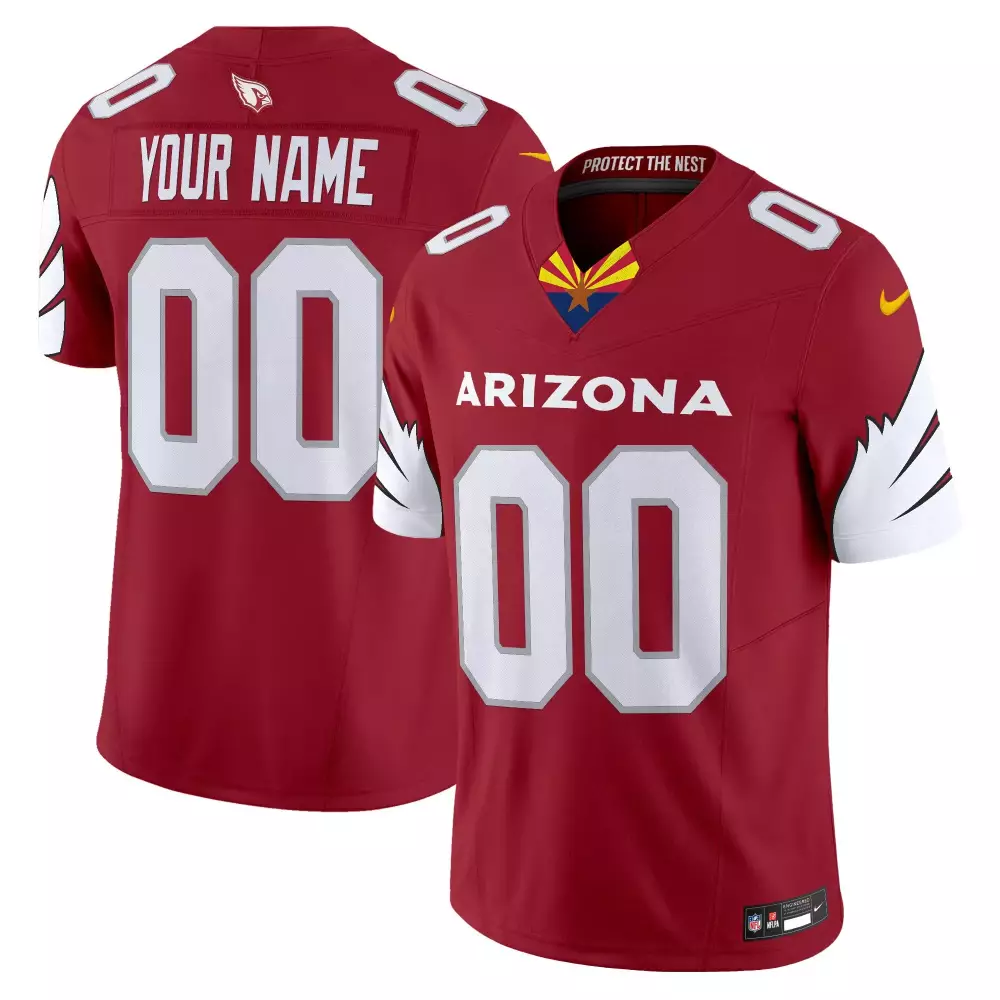Custom Arizona Cardinals Jersey Cardinal Red NFL White Gold Blue Vapor Limited All