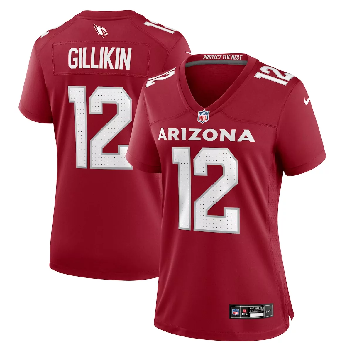 Blake Gillikin 12 Jersey Cardinal Red Arizona Cardinals Women Replica White Black