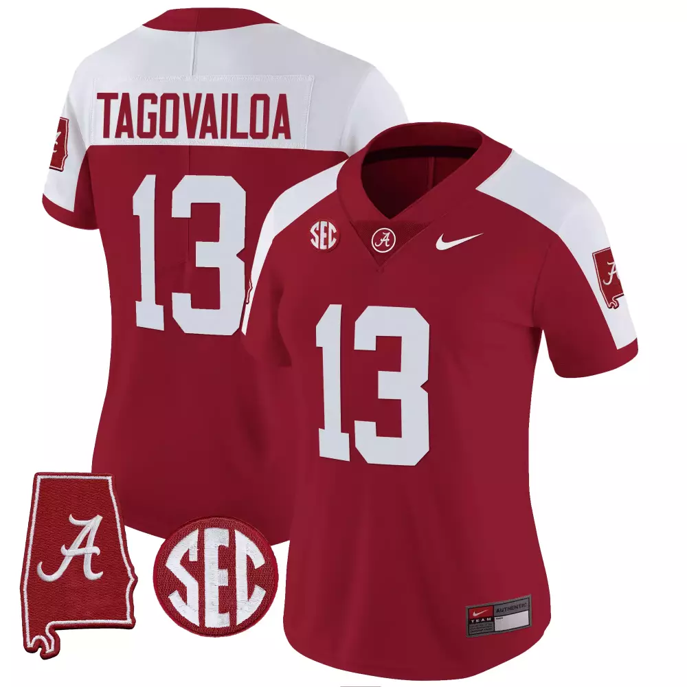 Tua Tagovailoa 13 Jersey Crimson National Championship Alabama Tide 2019 Men Game