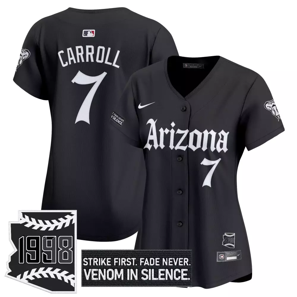 Corbin Carroll 7 Jersey Black City Connect Arizona Diamondbacks 2023 Men White Vapor