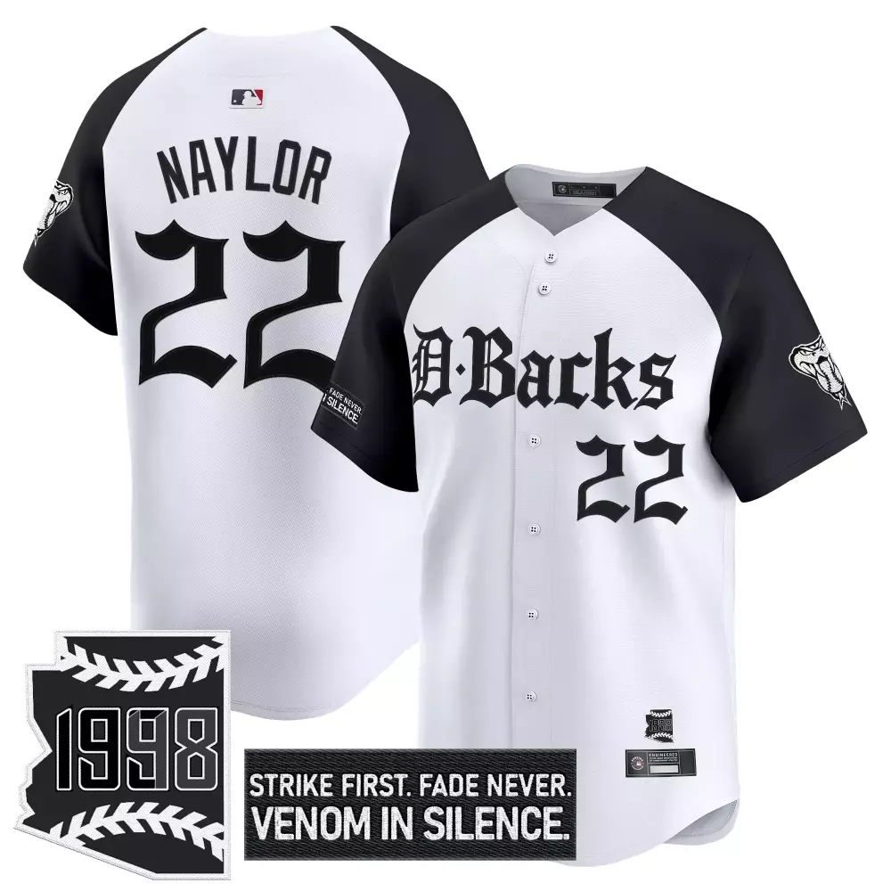 Taylor Clarke 22 Jersey White Venom Arizona Diamondbacks Men Black Stitched Vapor