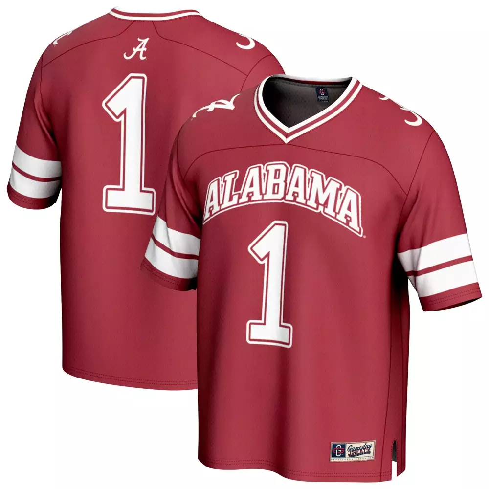 Crimson 1 Alabama Tide Jersey Maroon Men White All Stitched Vapor Custom