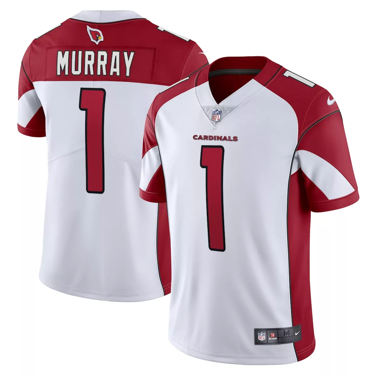 Kyler Murray 1 Arizona Cardinals Jersey White Men Replica Red Vapor Limited