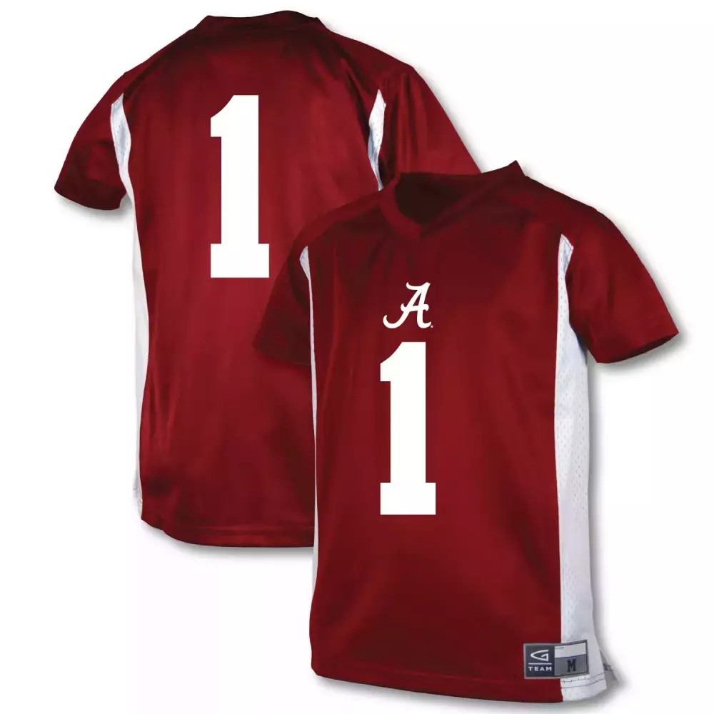 Alabama Crimson Tide 1 Jersey Men White All Stitched Vapor