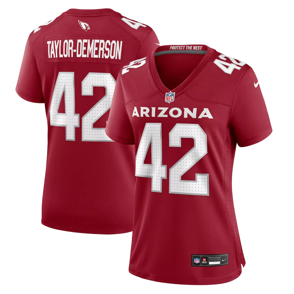 Dadrion Taylor-demerson 42 Jersey Red Arizona Cardinals Men Replica White Game