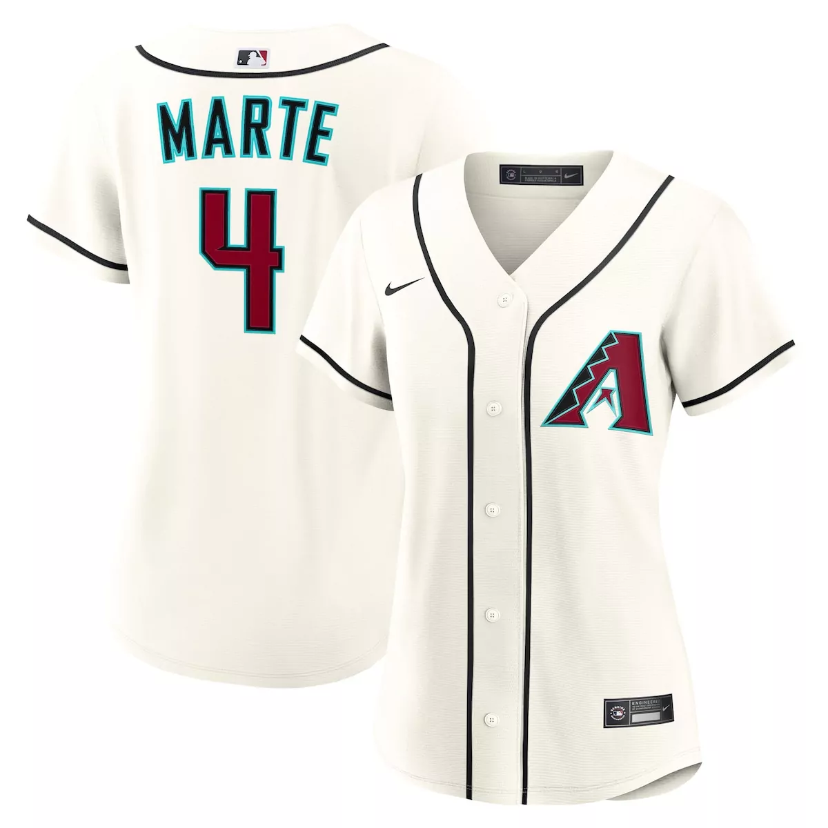 Ketel Marte 4 Jersey Cream Arizona Diamondbacks Men Black Teal Maroon Home