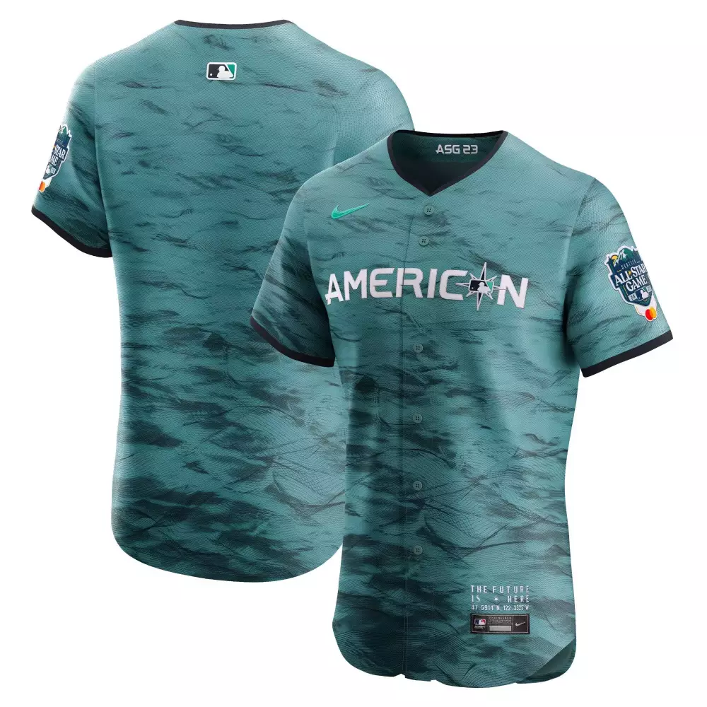 American League 23 MLB Jersey Teal Asg All-star Game 2023 Men Custom Design Black