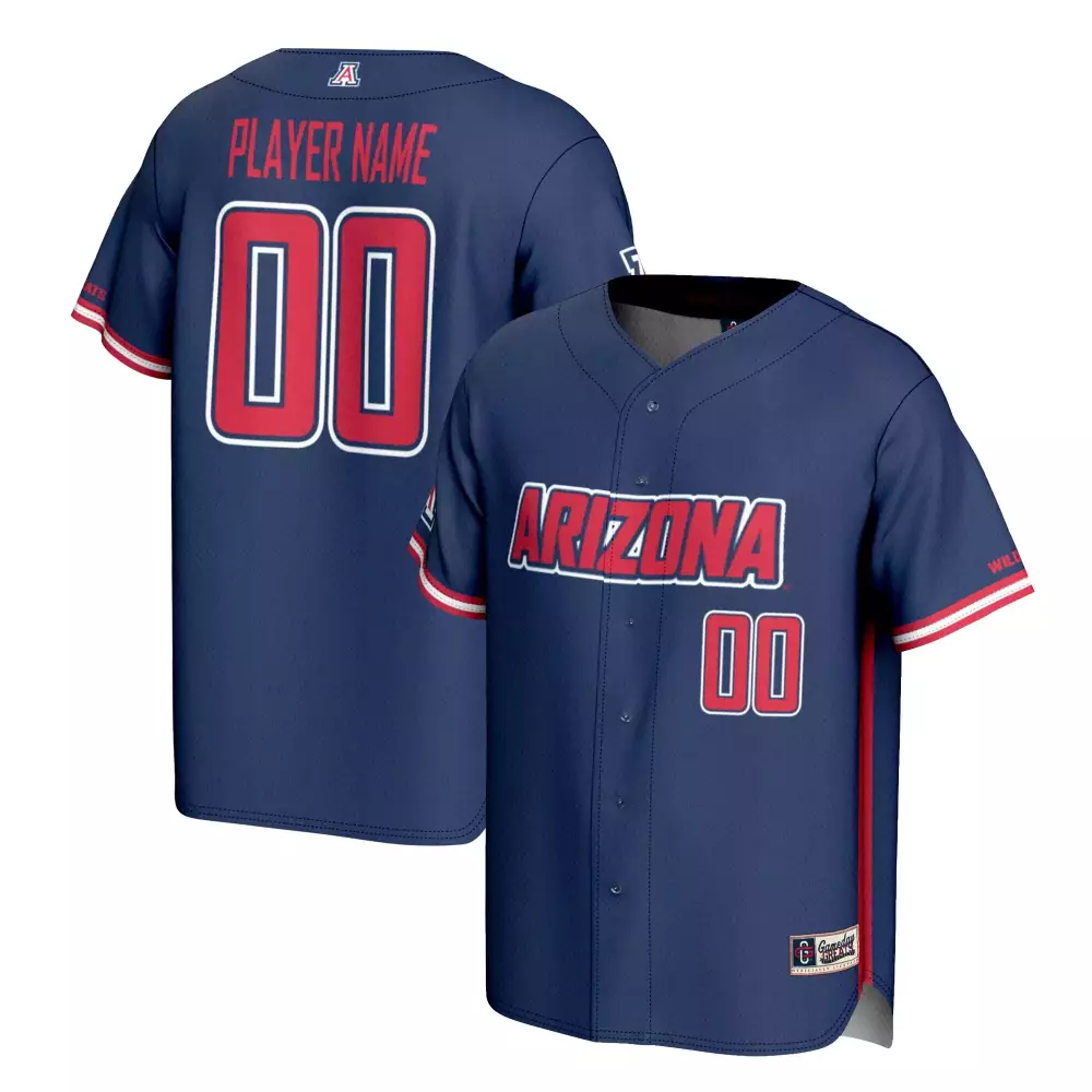 Arizona Jersey Navy Men Red White Custom All Stitched Vapor