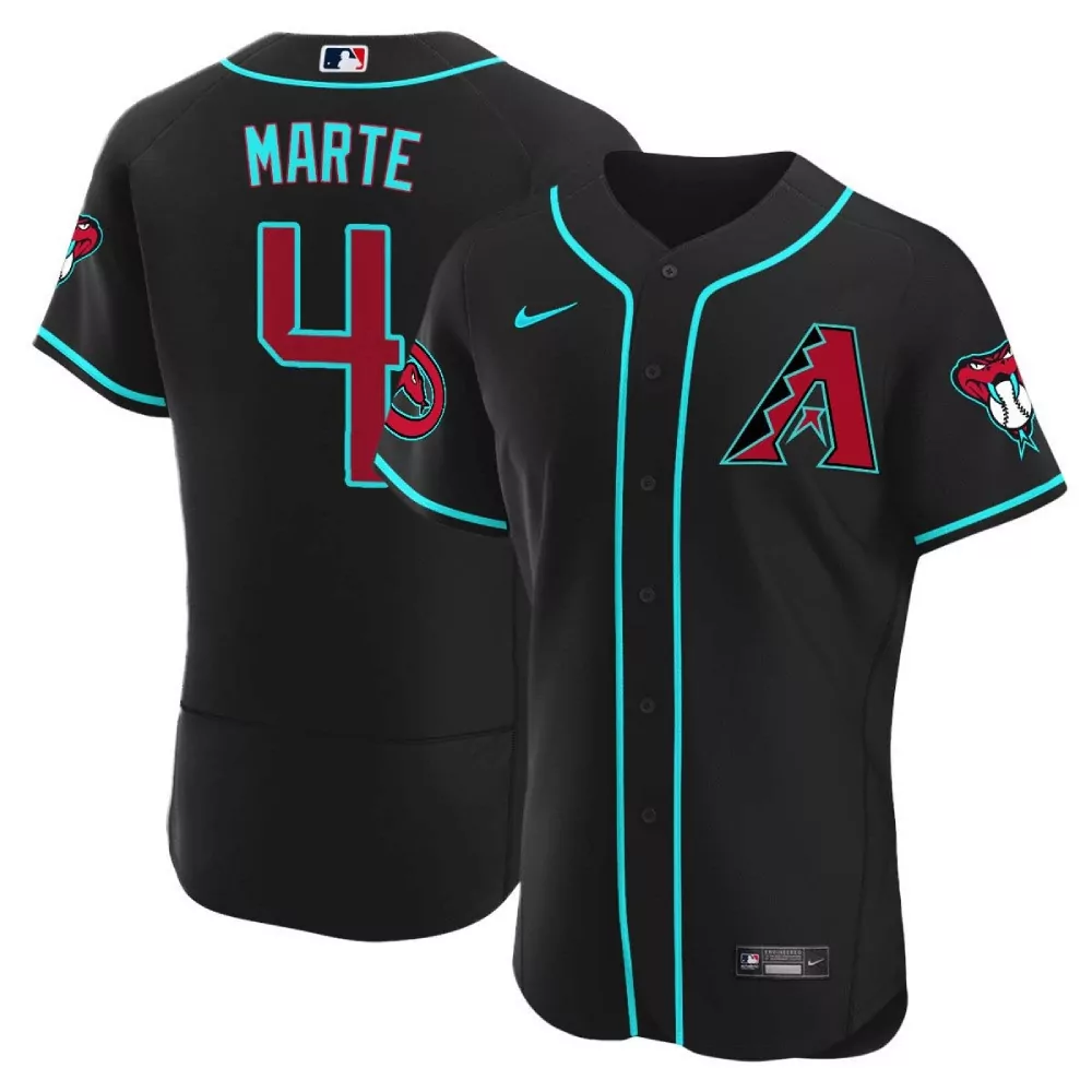 Ketel Marte 4 Jersey Black Arizona Diamondbacks Men Red Teal Alternate Flex Base