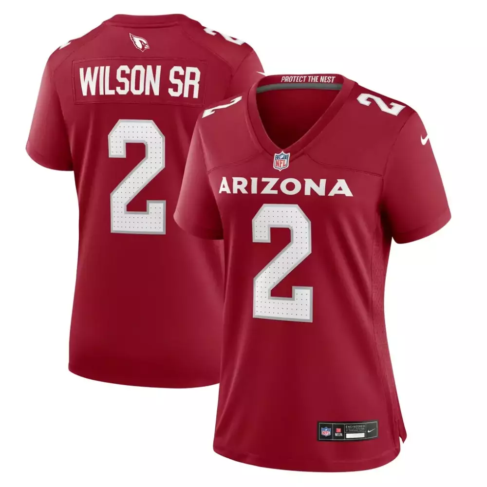 Mack Wilson Sr. 2 Jersey Cardinal Red Arizona Cardinals Men Replica White Black Game