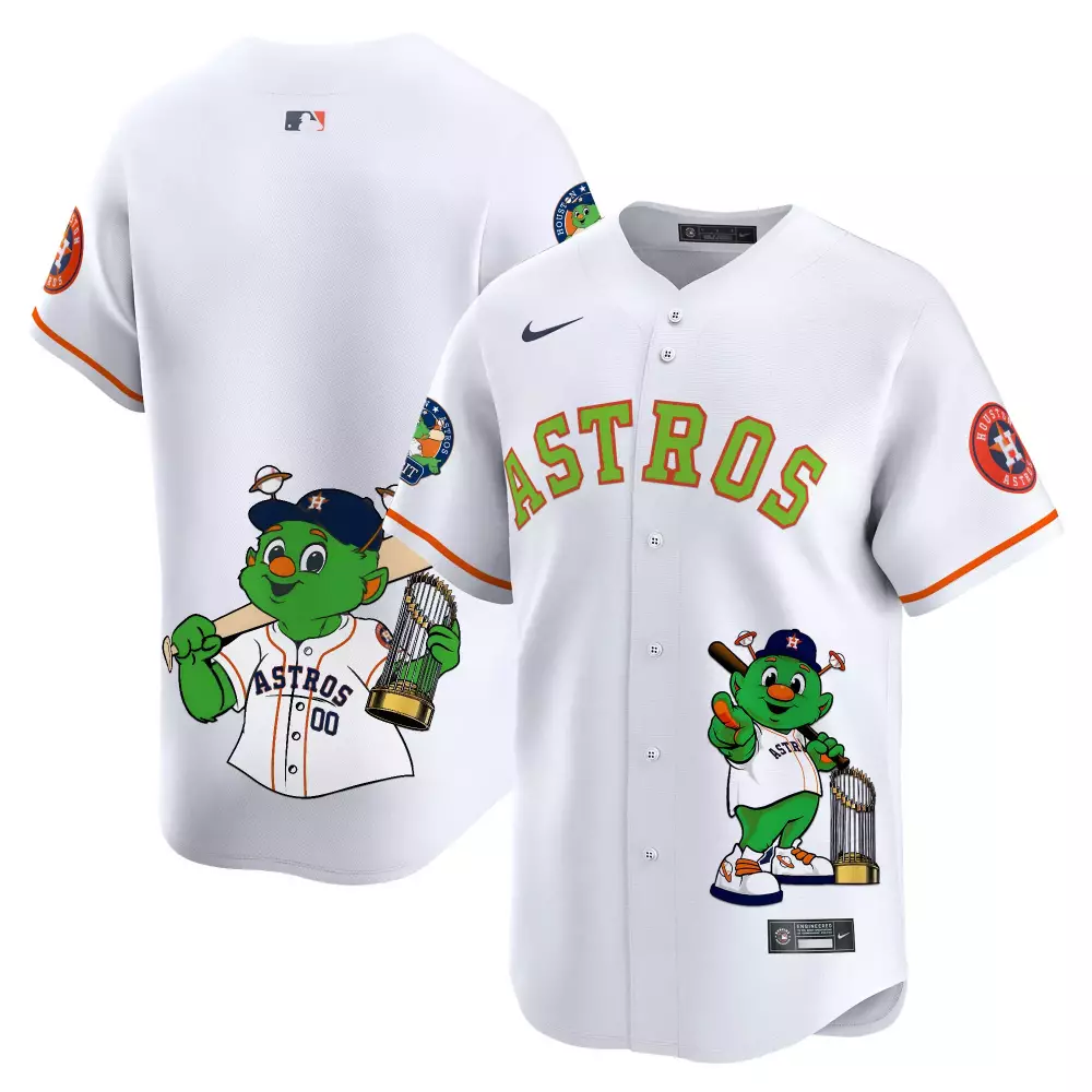 Astros Houston Jersey White 2022 World Series Champions Orange Green All Stitched