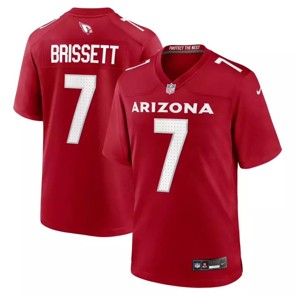 Jacoby Brissett 7 Jersey Red Arizona Cardinals Men White Game
