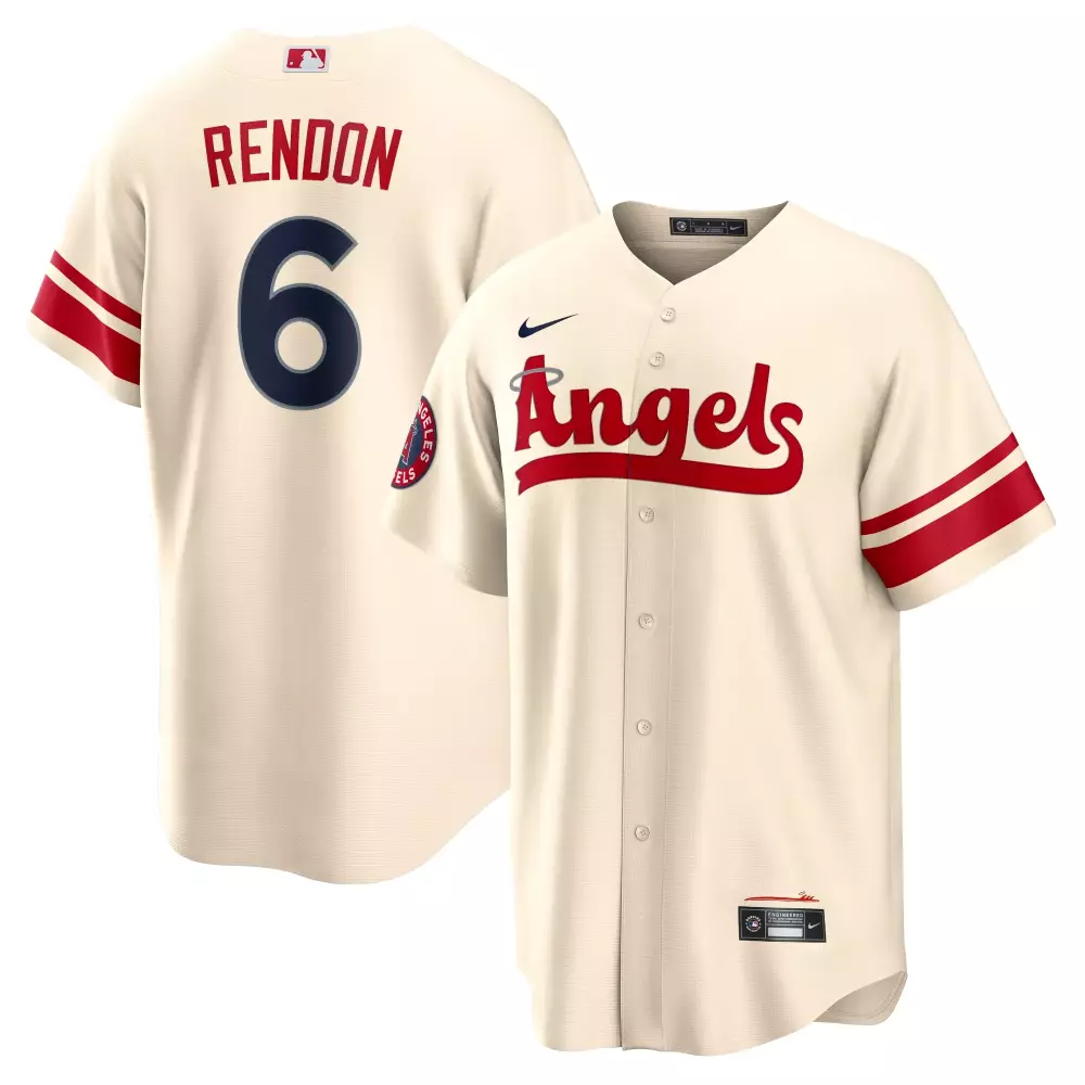 Anthony Rendon 6 Angels Jersey Cream Men Red Navy Stitched Unisex