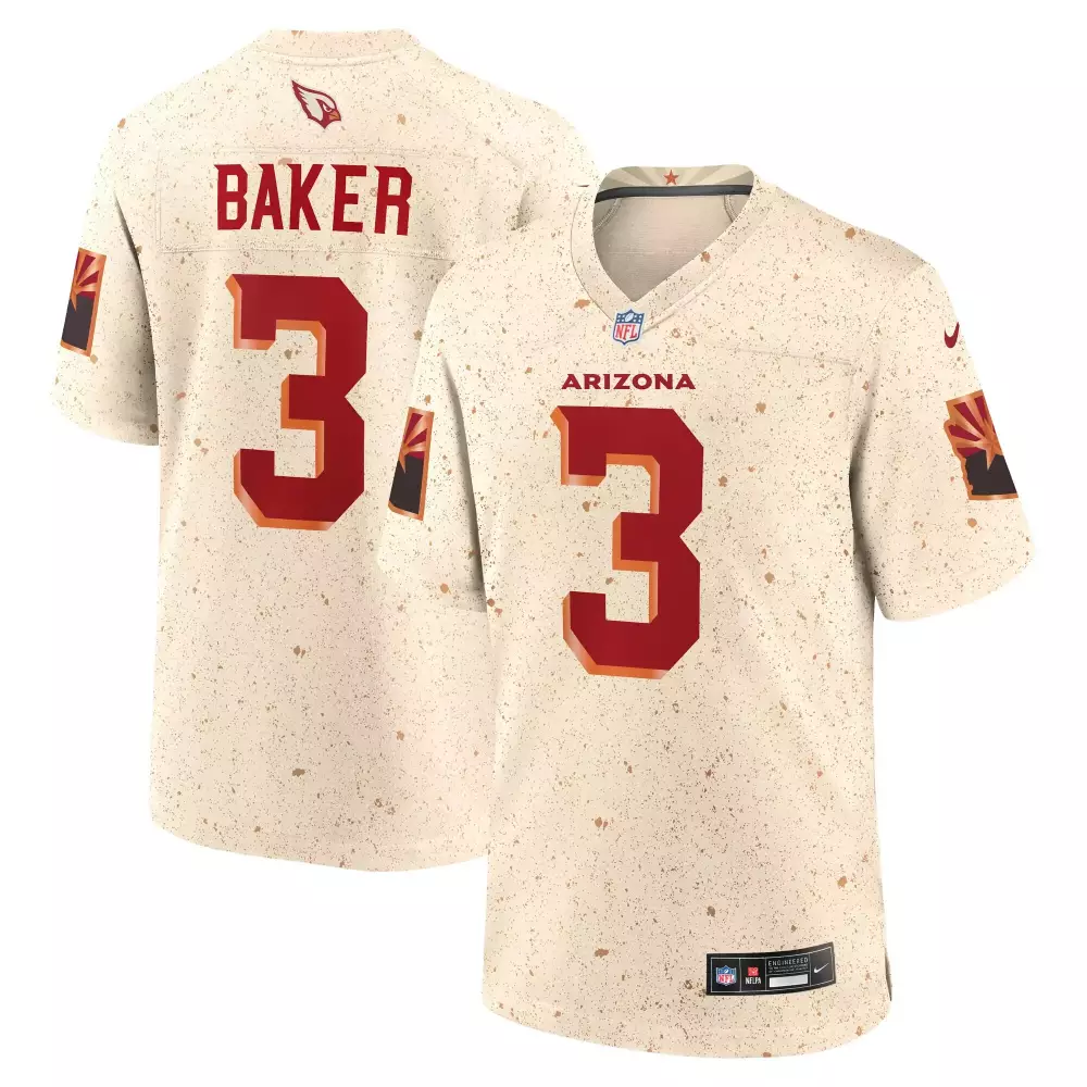 Peach Colorway 3 Jersey Tan Arizona Cardinals Men Game Alternate Red All Stitched