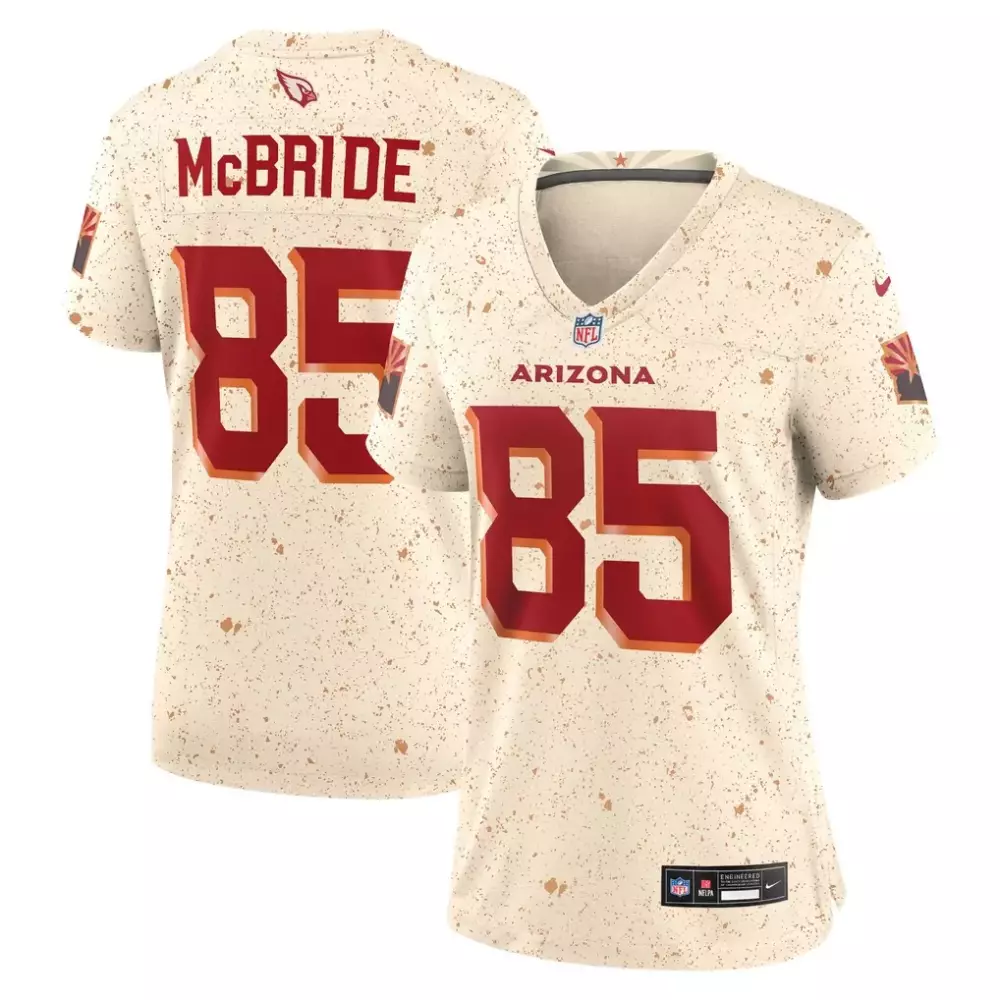 Trey Mcbride 85 Arizona Cardinals Jersey Cream Men Home Custom Design Cardinal Red
