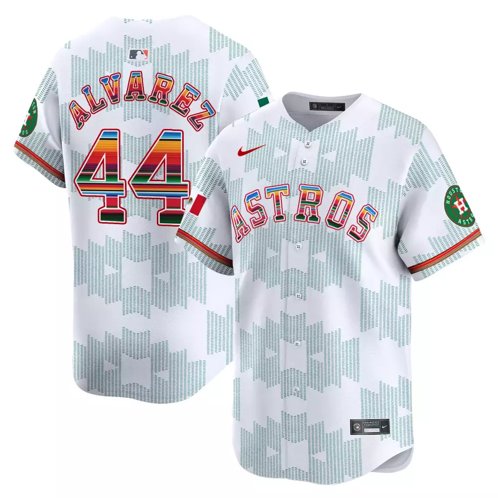 Yordan Alvarez 44 Astros Jersey White City Connect 2023 Men Alternate Custom Design