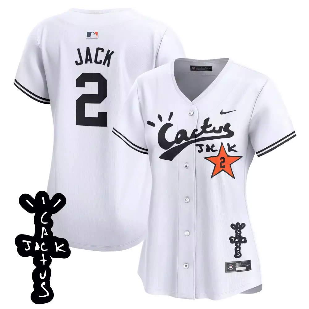 Justin Jack 2 Houston Astros Jersey White Cactus Men Black Stitched