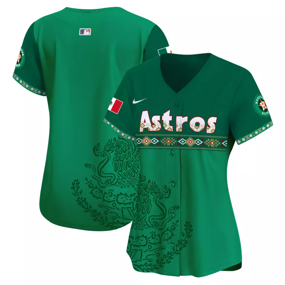 Yordan Alvarez Houston Astros Jersey Green City Connect Mexico Flag Alternate Custom Design