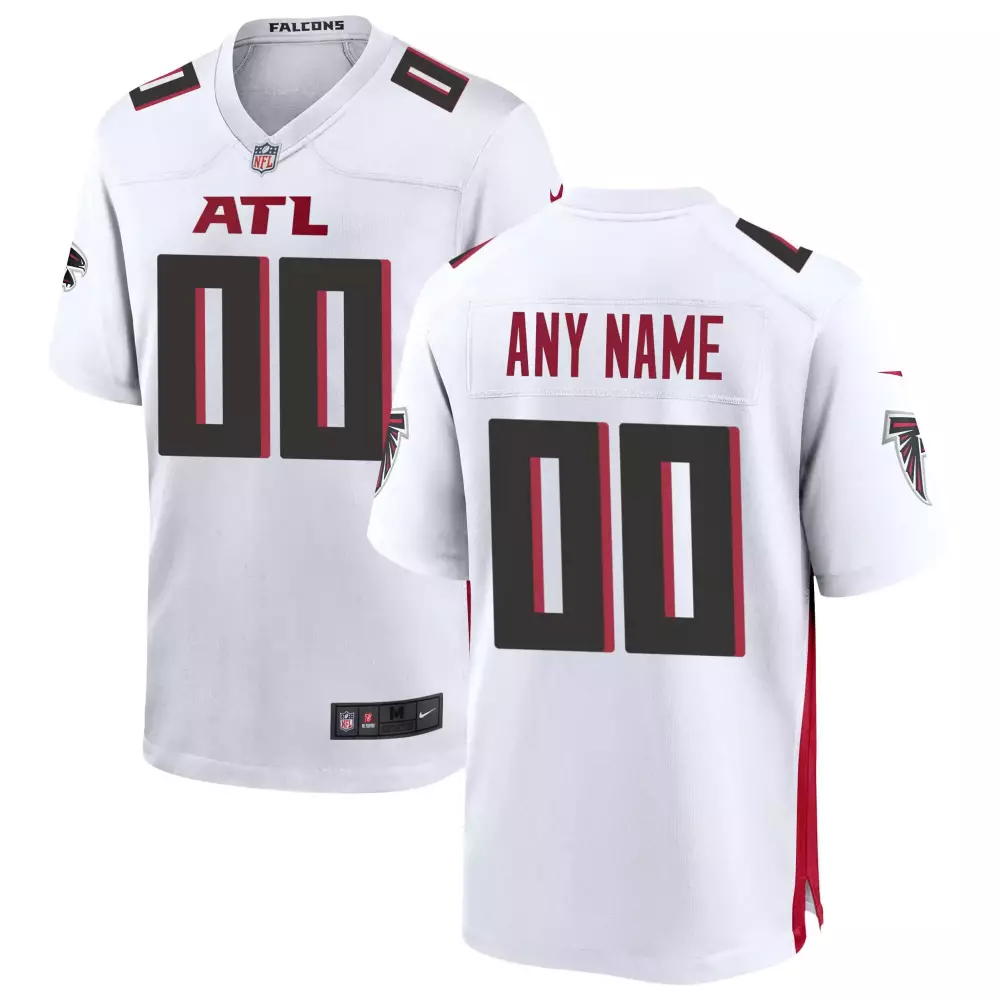 Atlanta Falcons Jersey White Men Standard Black Red Custom All Stitched Vapor