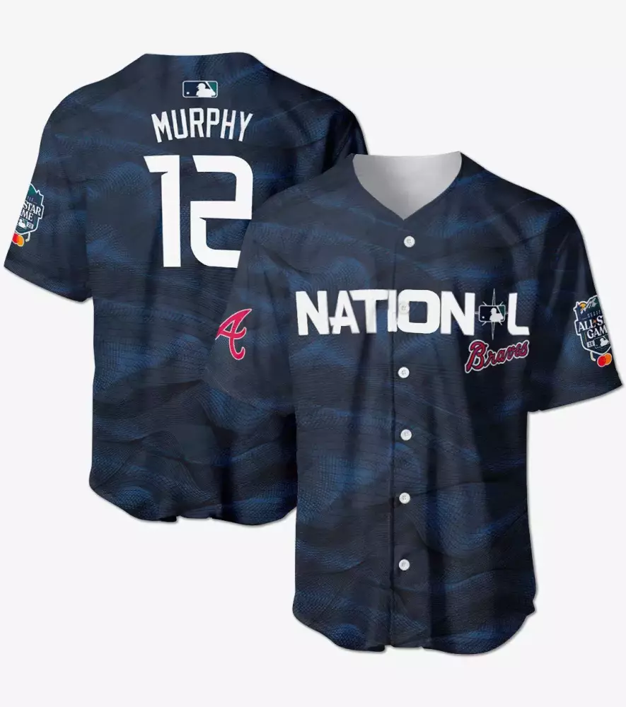 Dale Murphy 12 Atlanta Braves Jersey Navy MLB All-star Game 2023 Men White Red All
