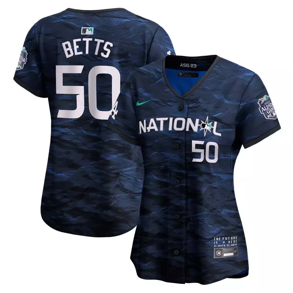 Mookie Betts 50 National League Jersey Navy Asg 23 All-star Game Seattle 2023 Men