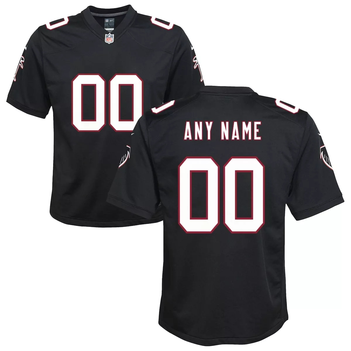 Atlanta Falcons Jersey Black Men Jerseys White Red Throwback Custom Game