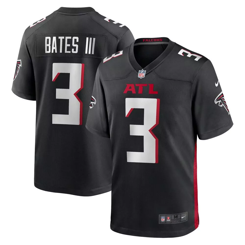 Jessie Bates Iii 3 Falcons Jersey Black Men Traditional White Red Stitched