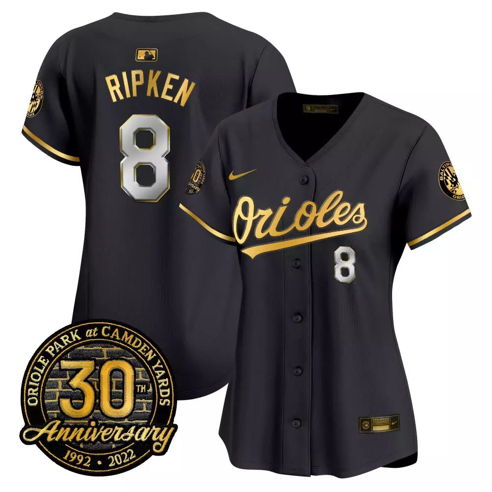 Cal Ripken 8 Orioles Jersey Black Oriole Park At Camden Yards 30th Anniversary Baltimore 10th 2022