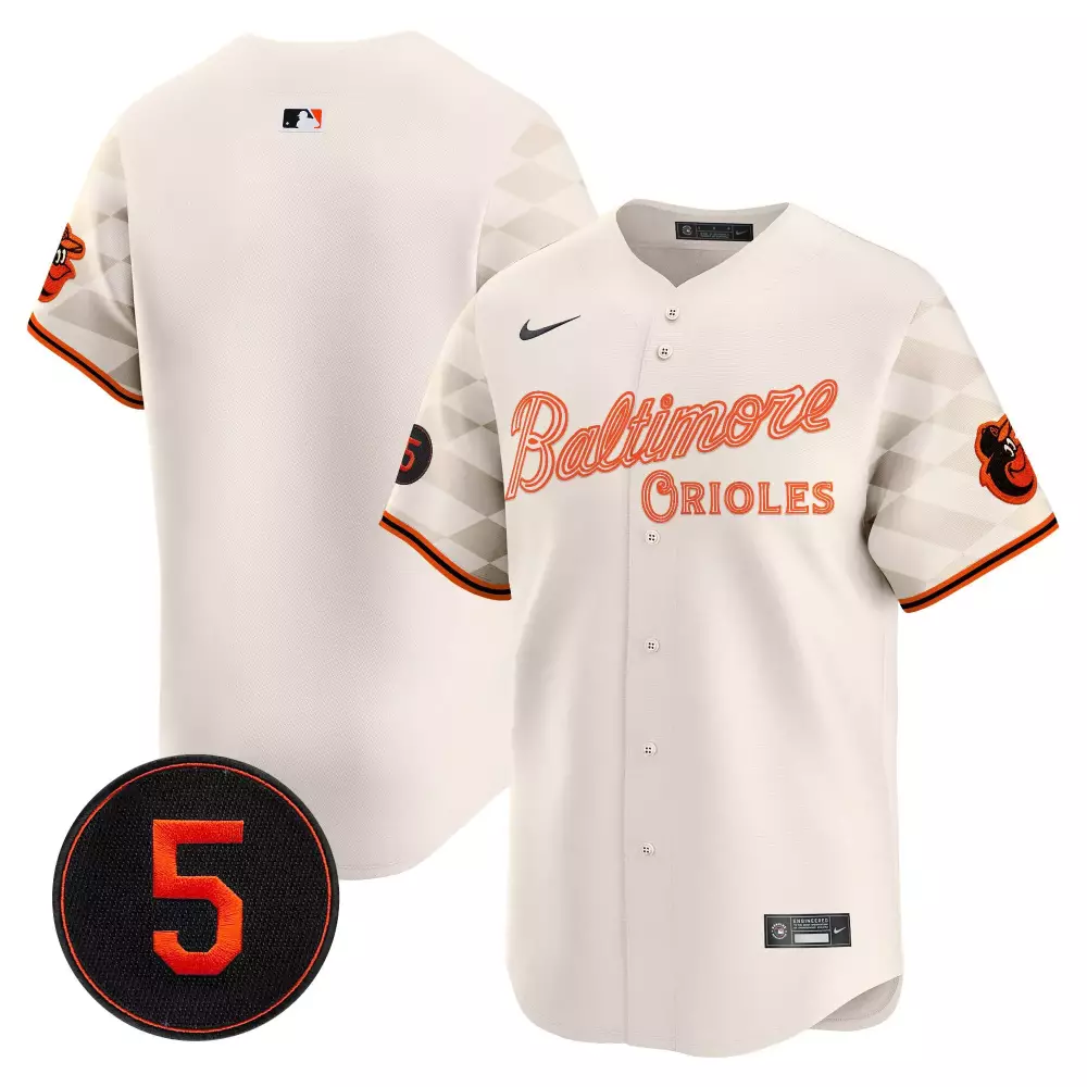 Adam Jones 10 Baltimore Orioles Jersey White City Connect Bird Men Alternate Custom Design