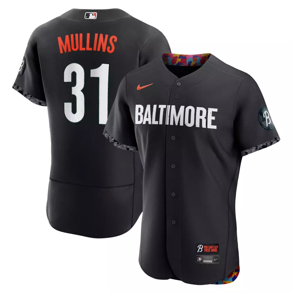 Cedric Mullins 31 Jersey Black City Connect Baltimore Orioles Men Alternate Split Design