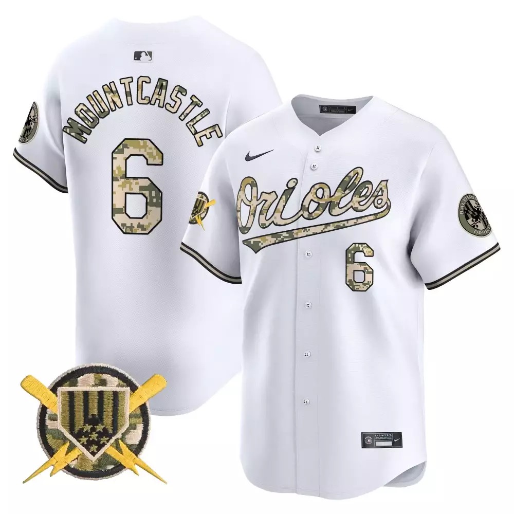 Ryan Mountcastle 6 Jersey White Military Appreciation Baltimore Orioles Men Alternate