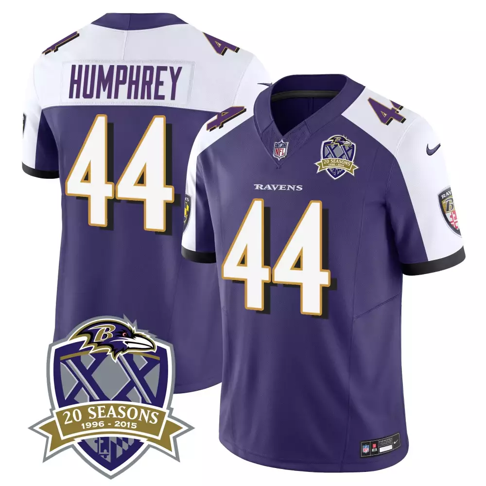 Marlon Humphrey 44 Ravens Jersey Purple 20 Seasons 1996-2015 Men Player White Black