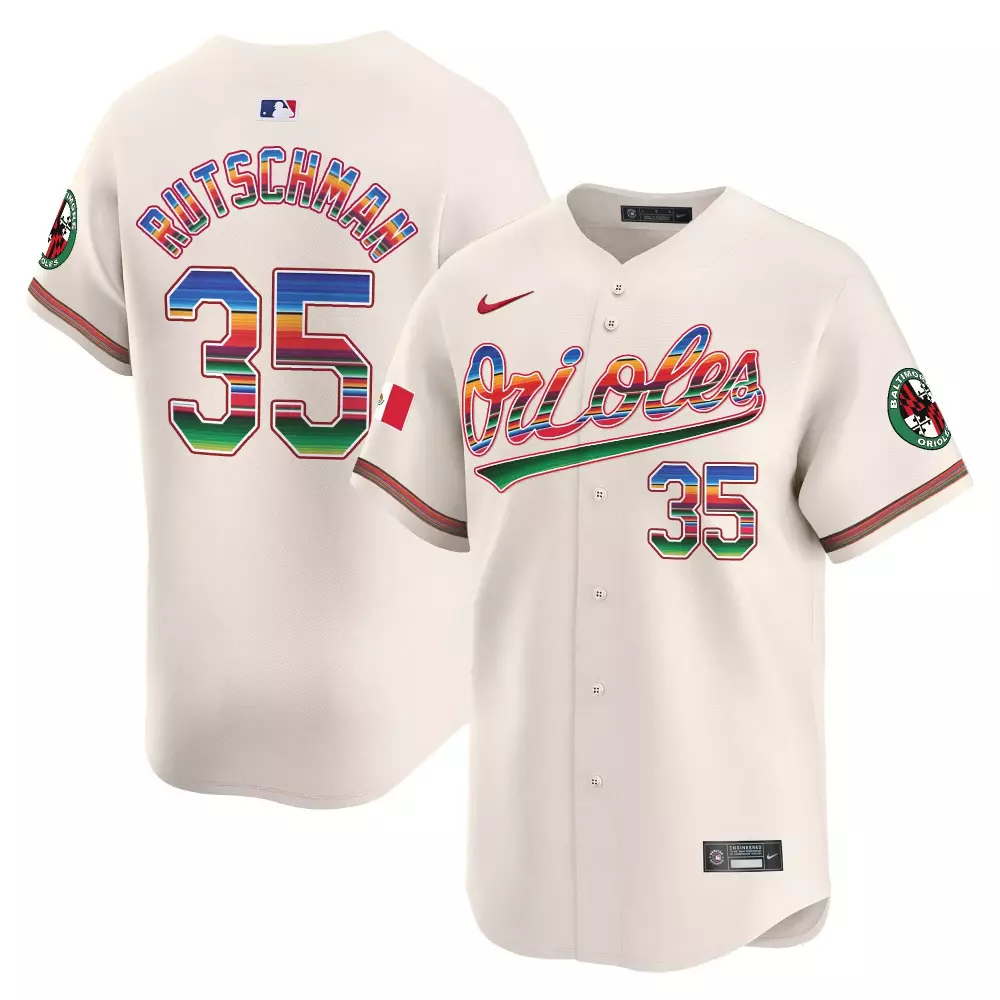 Adley Rutschman 35 Orioles Jersey Cream City Connect Baltimore Men Split Custom Design