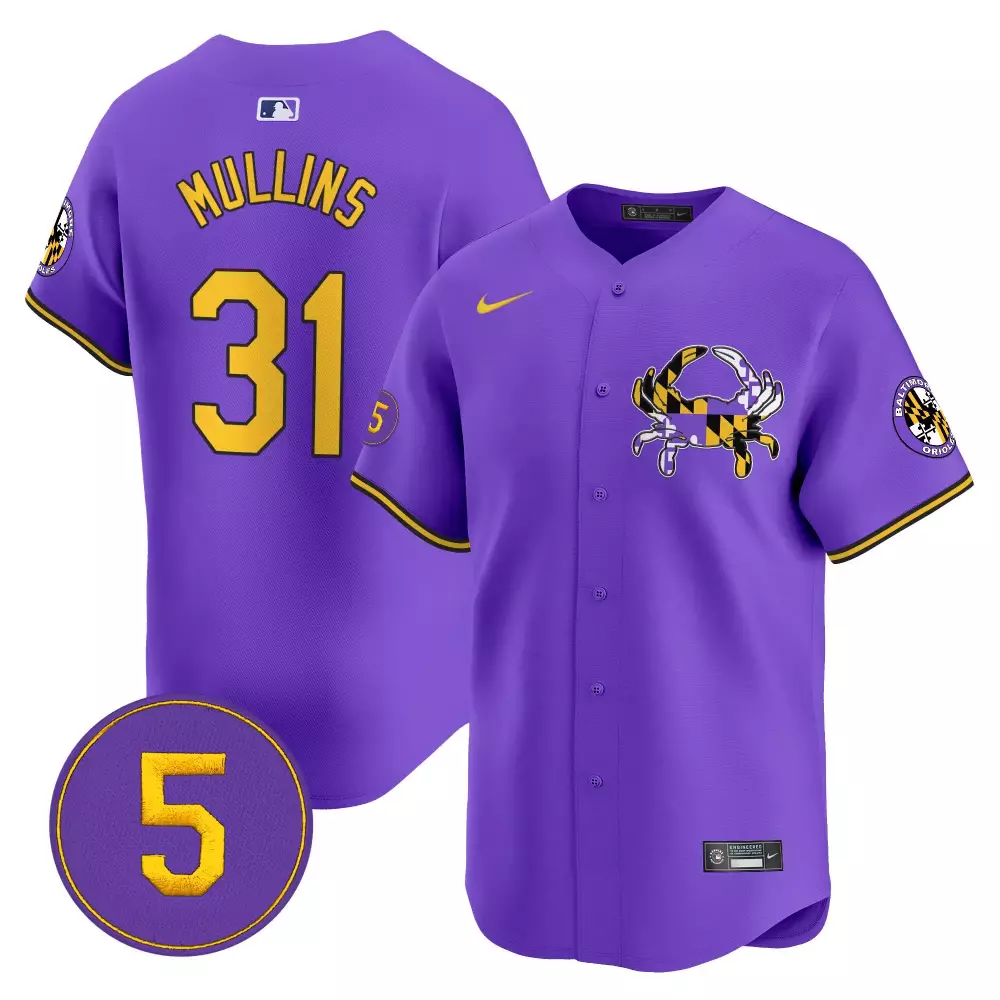 Cedric Mullins 31 Jersey Purple City Connect Baltimore Orioles Men Alternate Custom Design