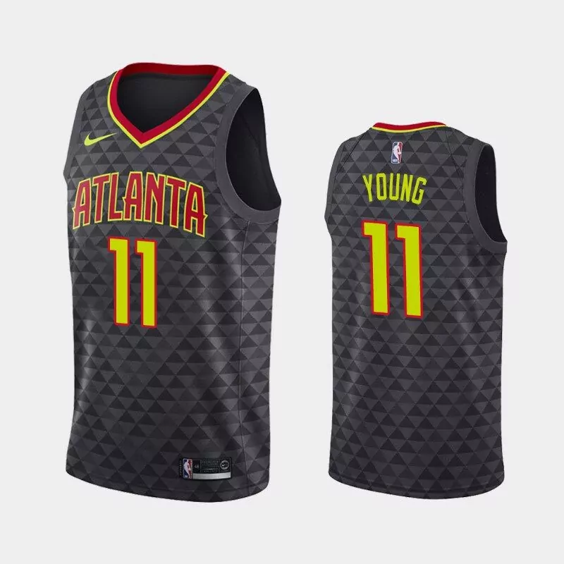 Trae Young 11 Atlanta Hawks Jersey Black City Edition Men Team Custom Design Red