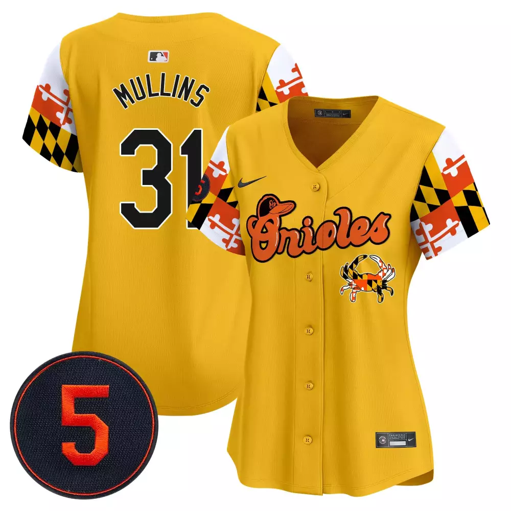 Cedric Mullins 31 Orioles Jersey Yellow City Connect Baseball Women Custom Design