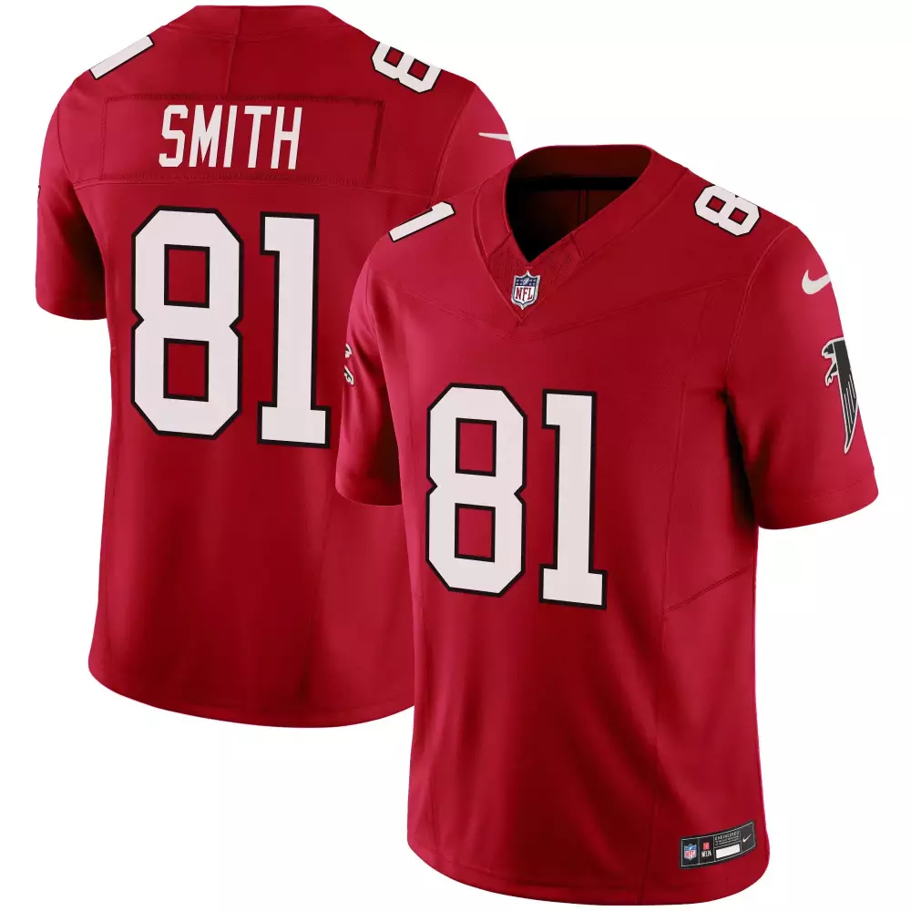 Maason Smith 81 Atlanta Falcons Jersey Red Men Black White Stitched