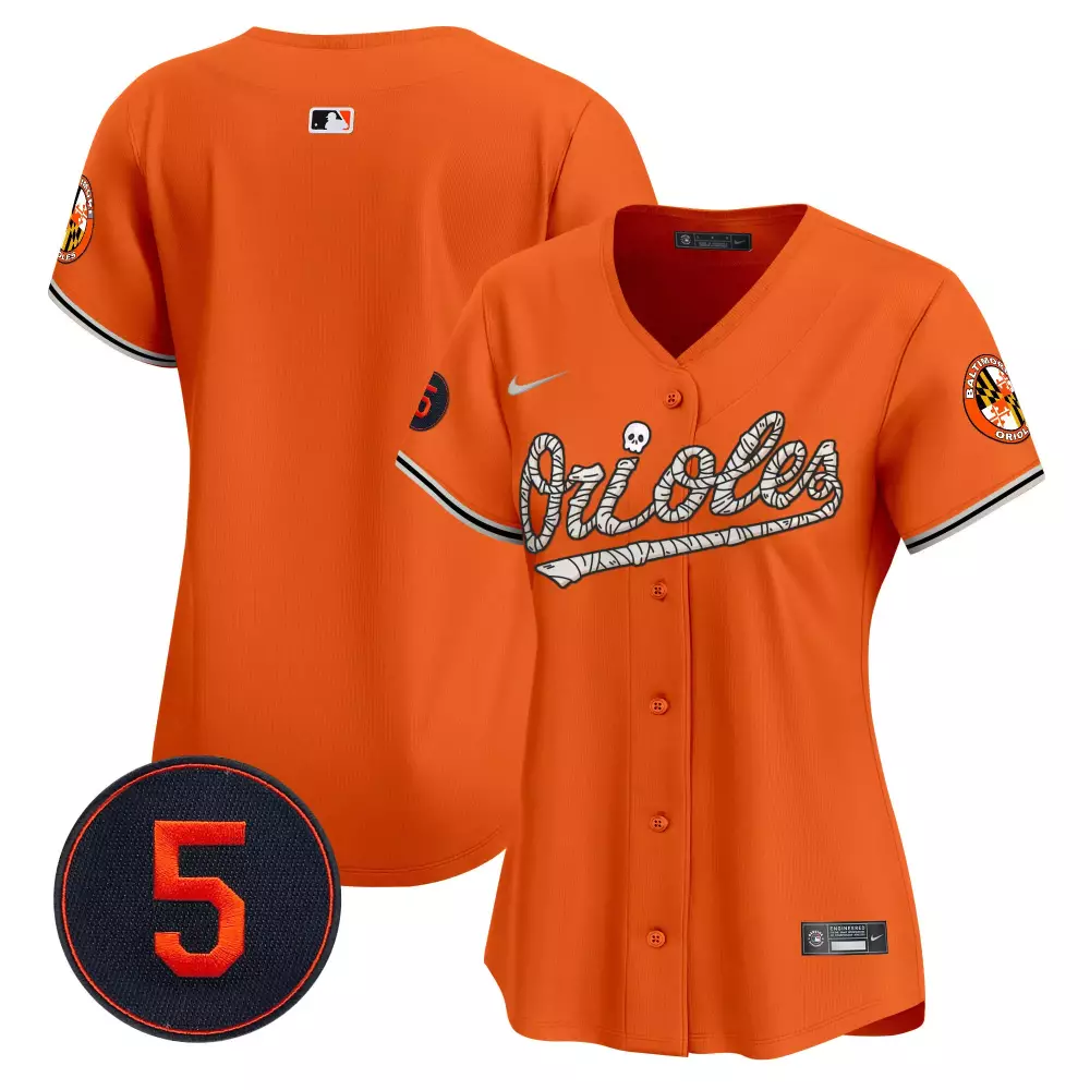 Adley Rutschman 35 Jersey Orange City Connect Baltimore Orioles Women Alternate Custom Design