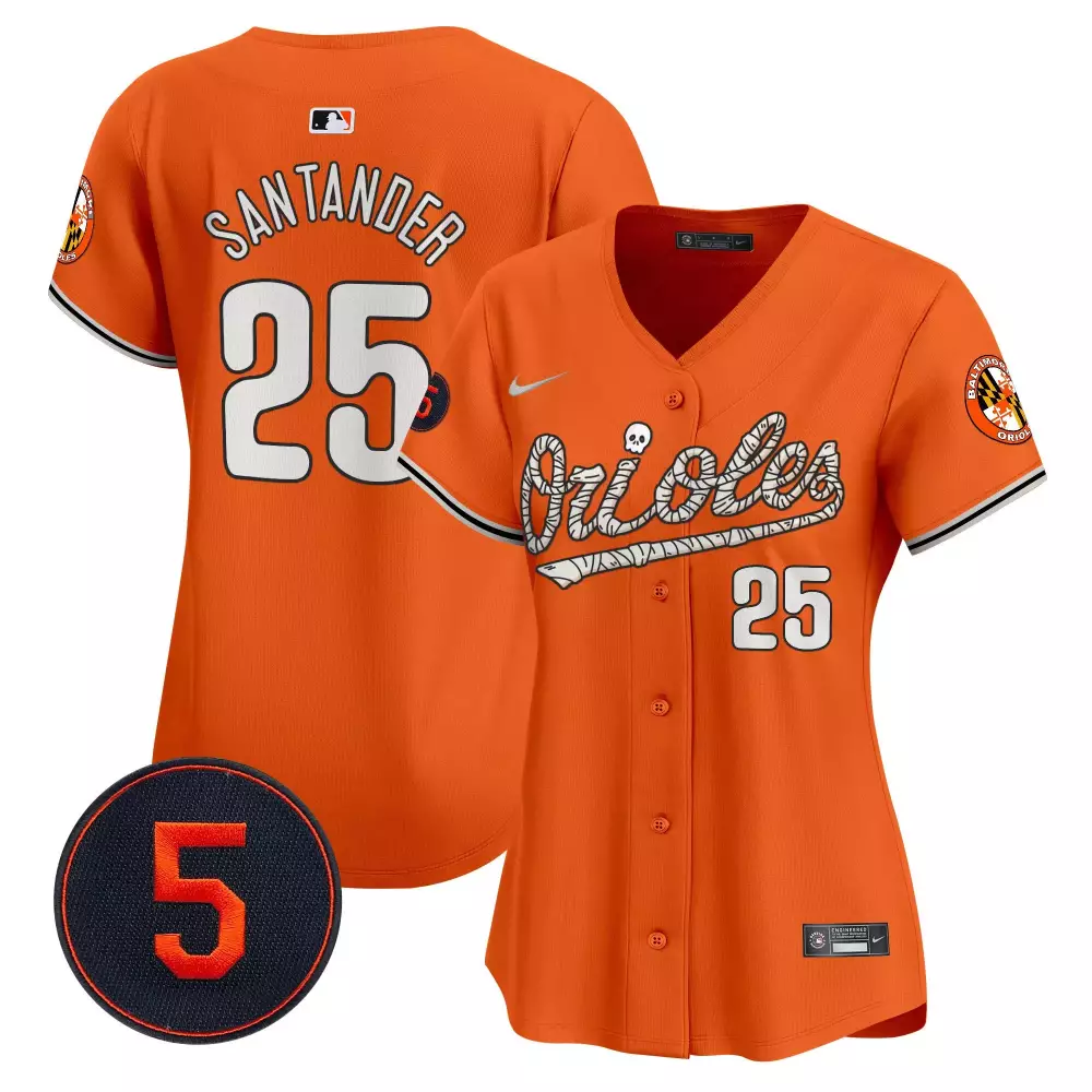 Anthony Santander 25 Orioles Jersey Orange Baltimore Maryland Flag Men Alternate