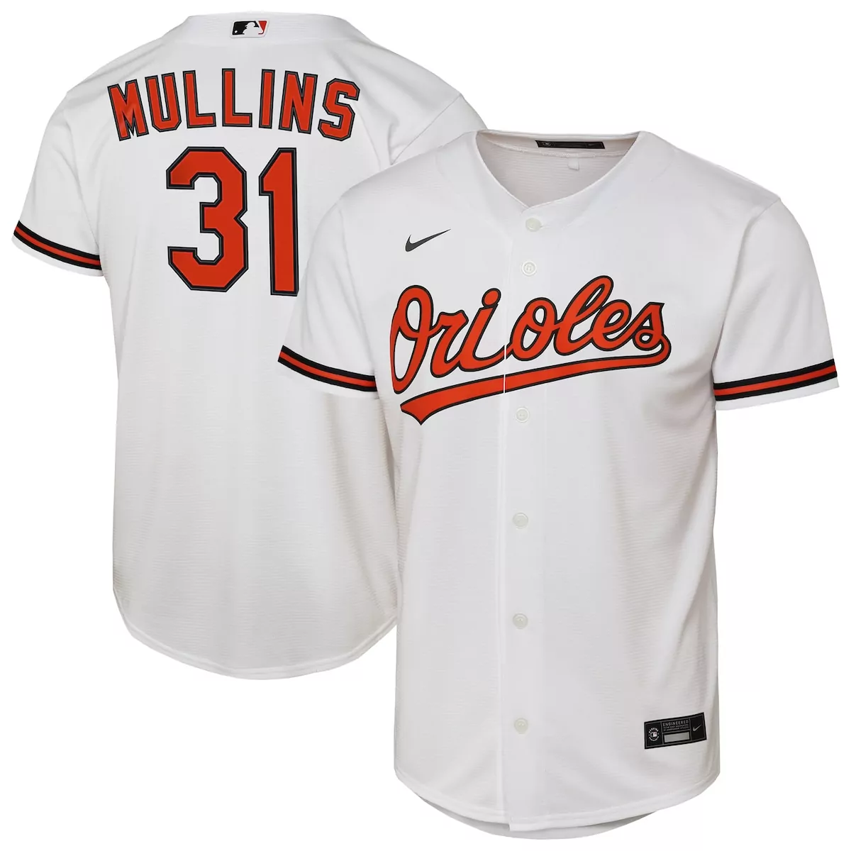 Cedric Mullins 31 Orioles Jersey White Men Orange Black Home