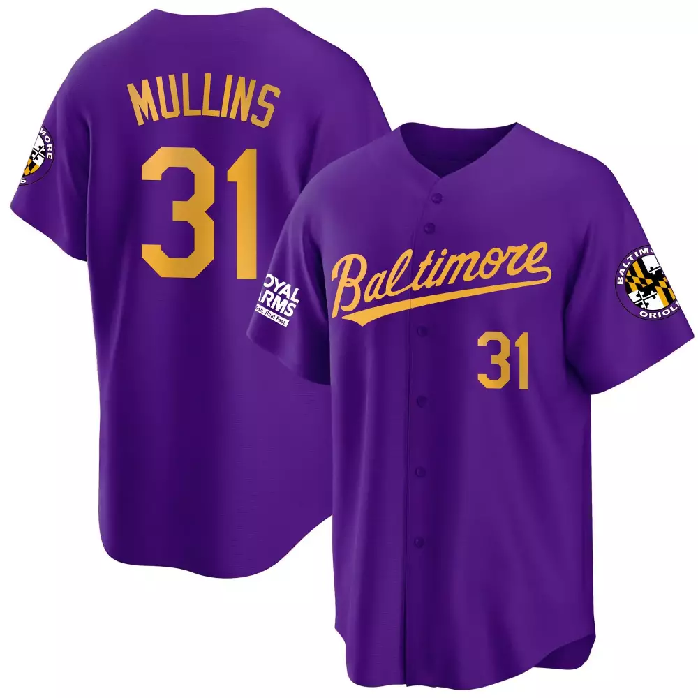 Cedric Mullins 31 Jersey Purple City Connect Baltimore Orioles Royal Arms 2023 Men