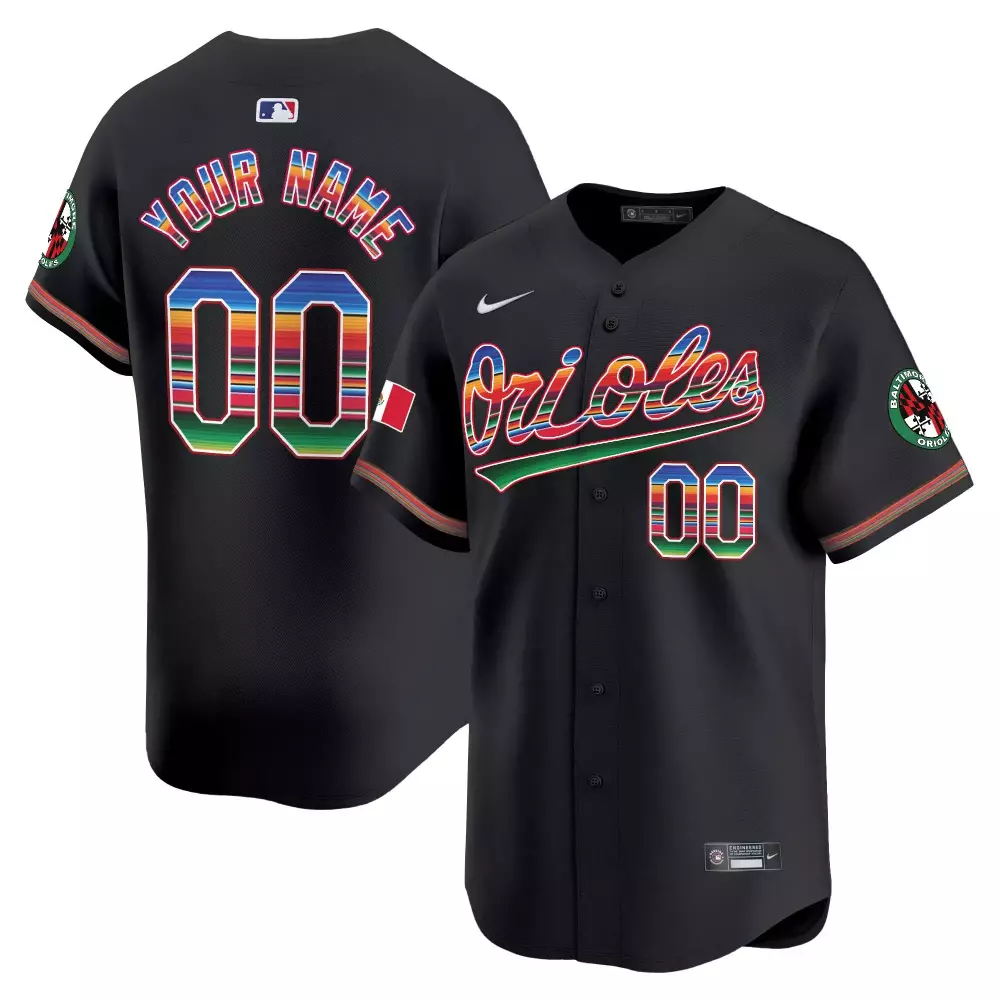 Custom Orioles Jersey Black Baltimore Men Design Red Green Blue Yellow Orange Purple