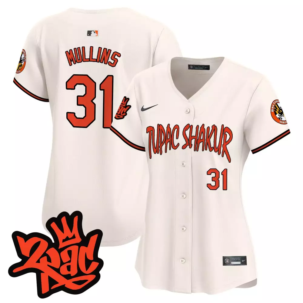 Cedric Mullins 31 Jersey White City Connect Baltimore Orioles 2024 Men Orange Black