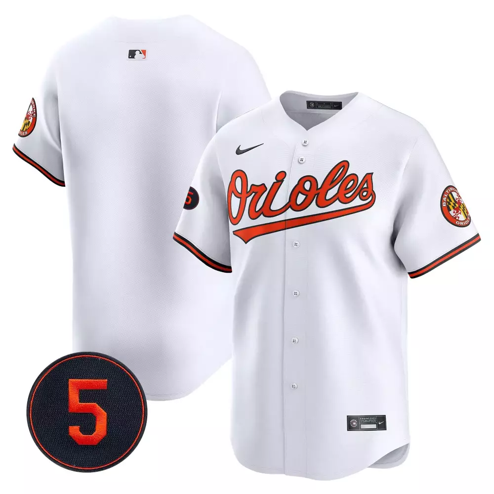 Julio Urias 5 Orioles Jersey White City Connect Baltimore Men Orange Black Vapor